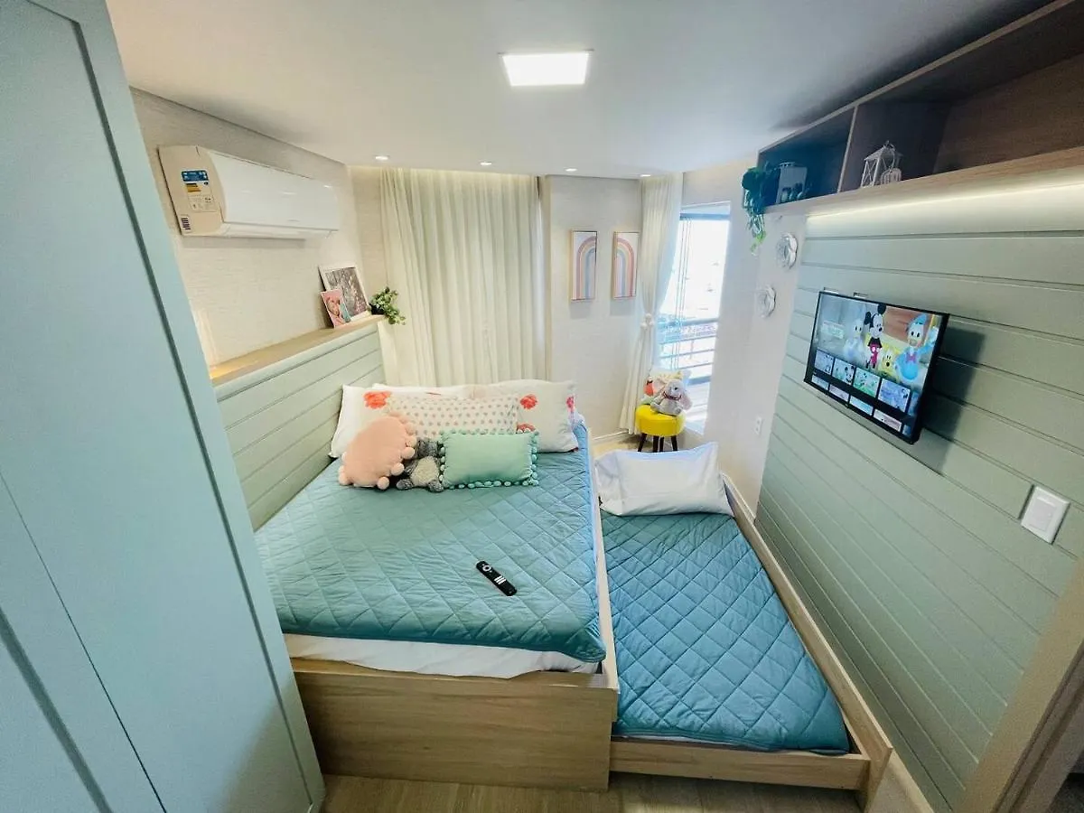 Flat Luxuoso Alto Padrao Frente Mar Com 2 Suites No Iate Plaza Fortaleza  Apartamento