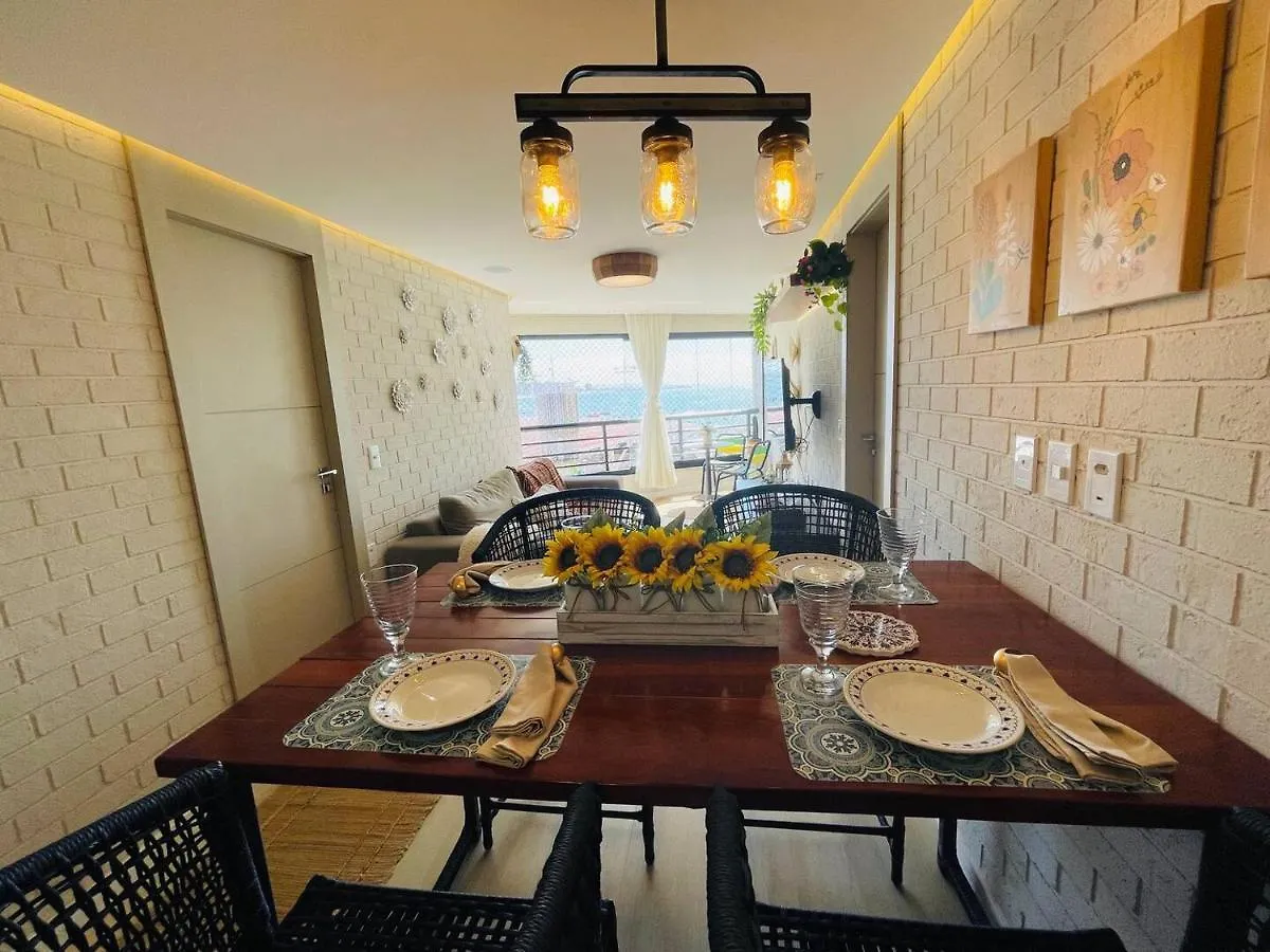 Apartamento Flat Luxuoso Alto Padrao Frente Mar Com 2 Suites No Iate Plaza Fortaleza  Brasil